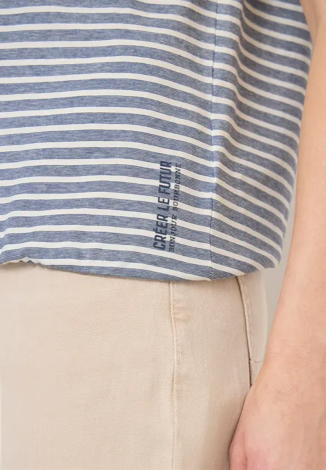 Gestreiftes T-Shirt sporty denim blue Gestreiftes T-Shirt sporty denim blue