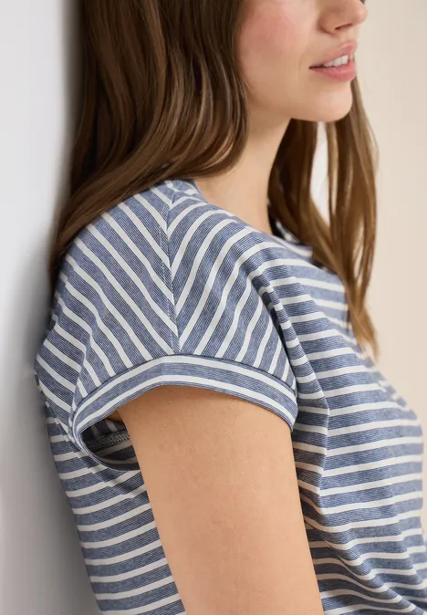 Gestreiftes T-Shirt sporty denim blue Gestreiftes T-Shirt sporty denim blue