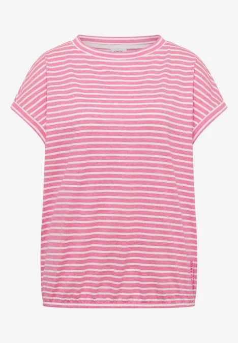 Gestreiftes T-Shirt beetroot pink Gestreiftes T-Shirt beetroot pink