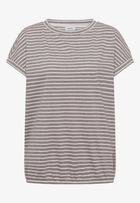 Koszulka w paski macchiato brown Koszulka w paski macchiato brown