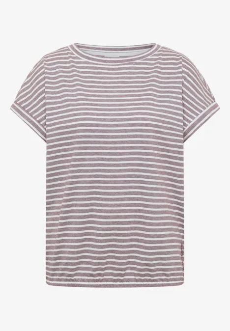 Kurzarm T-Shirt mit elastischem Saum sweet grape red Kurzarm T-Shirt mit elastischem Saum sweet grape red