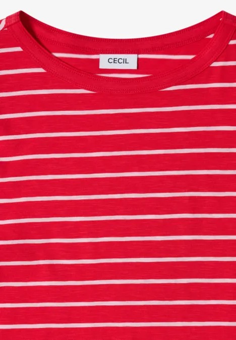 T-shirt à rayures glazed apple red