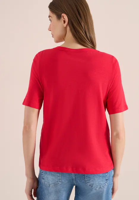 T-shirt en couleur unie glazed apple red