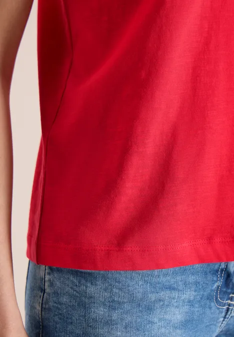 T-shirt en couleur unie glazed apple red