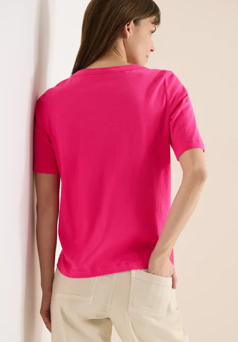 T-shirt en couleur unie beetroot pink