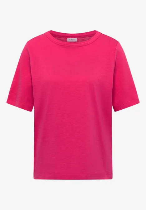 T-shirt en couleur unie beetroot pink