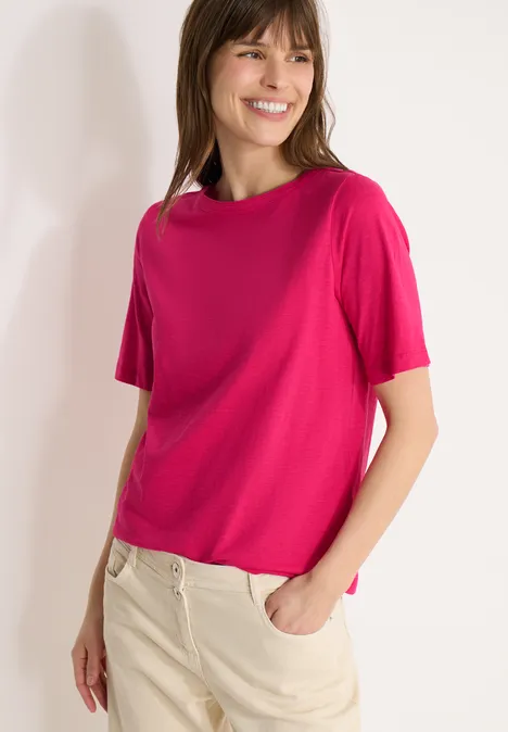 T-shirt en couleur unie beetroot pink