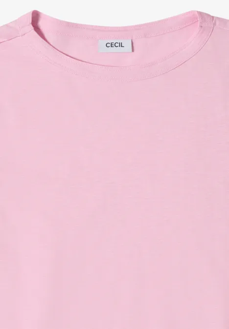 T-shirt en couleur unie light blush rose