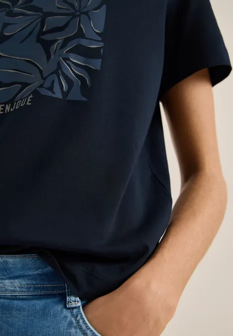 Koszulka z nadrukiem z przodu universal blue Koszulka z nadrukiem z przodu universal blue