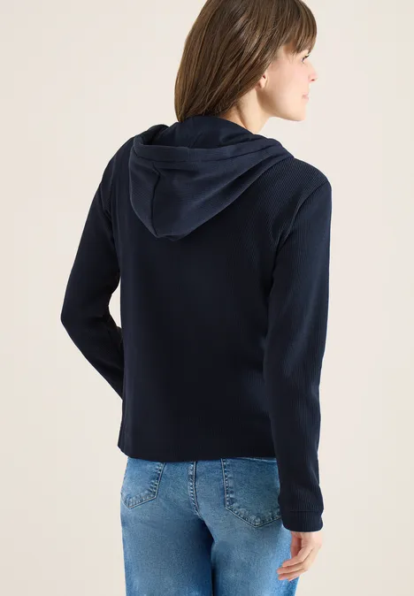 Jas met lange mouwen, capuchon en zakken universal blue Jas met lange mouwen, capuchon en zakken universal blue