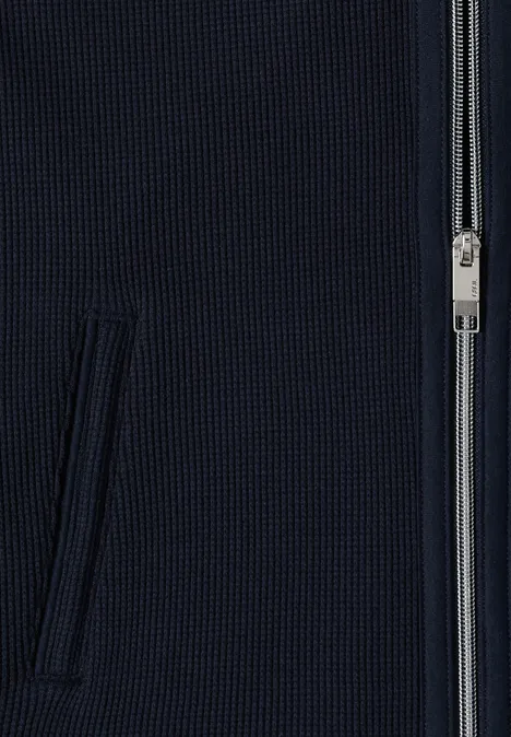 Jas met lange mouwen, capuchon en zakken universal blue Jas met lange mouwen, capuchon en zakken universal blue