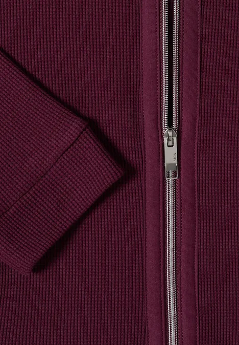 Veste à manches longues avec capuche et poches sweet grape red Veste à manches longues avec capuche et poches sweet grape red