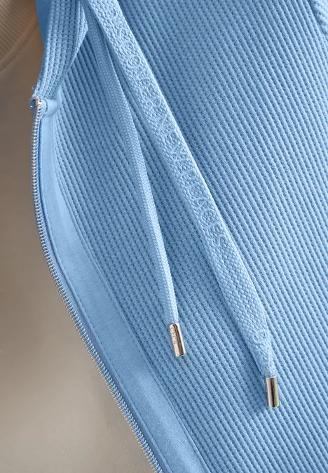 Langarm Jacke mit Kapuze und Taschen sporty light blue Langarm Jacke mit Kapuze und Taschen sporty light blue