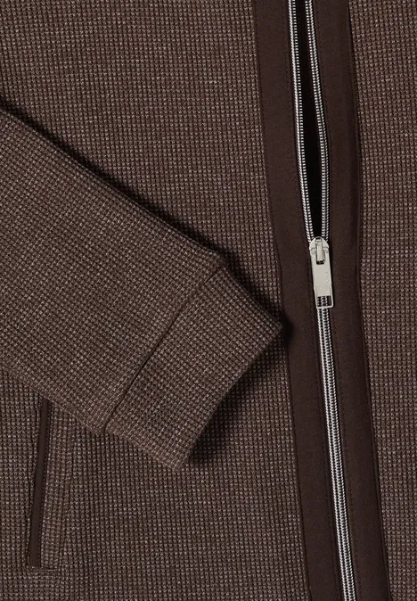 Langarm Jacke mit Kapuze und Taschen macchiato brown Langarm Jacke mit Kapuze und Taschen macchiato brown