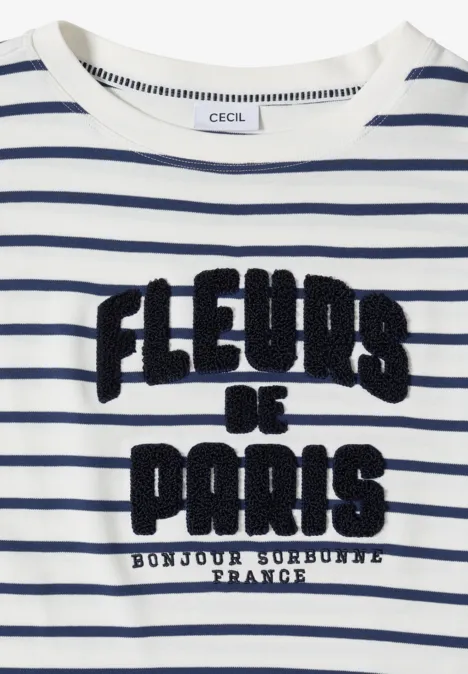 Koszulka z rękawem 3/4 z napisem universal blue