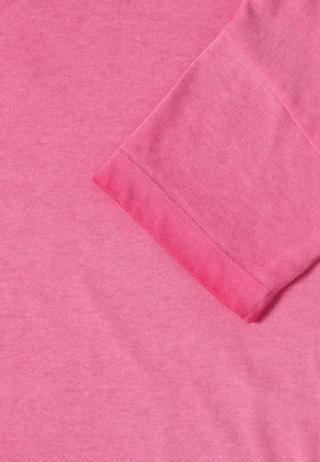 Koszulka barwiona w masie beetroot pink