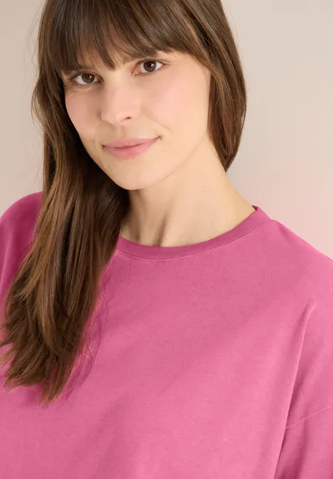 Koszulka barwiona w masie beetroot pink