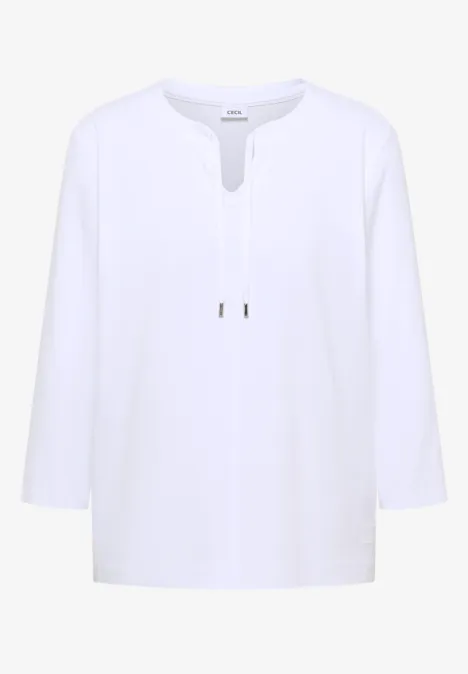 Shirt im Tunika-Look White