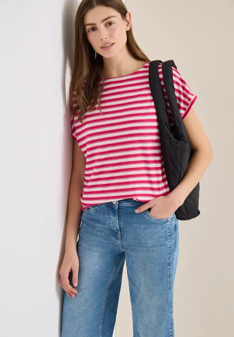 T-shirt à rayures beetroot pink T-shirt à rayures beetroot pink