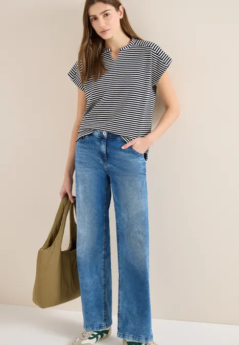 Gestreiftes Shirt universal blue