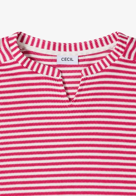 Koszula w paski beetroot pink