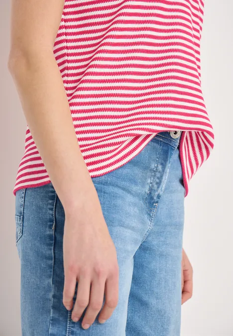 Koszula w paski beetroot pink