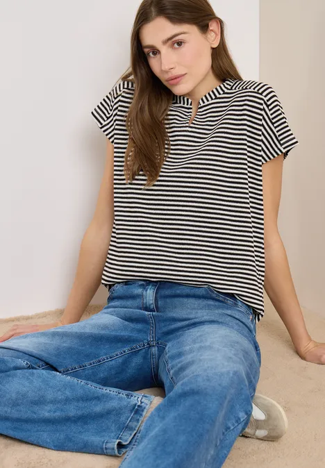 Koszula w paski macchiato brown