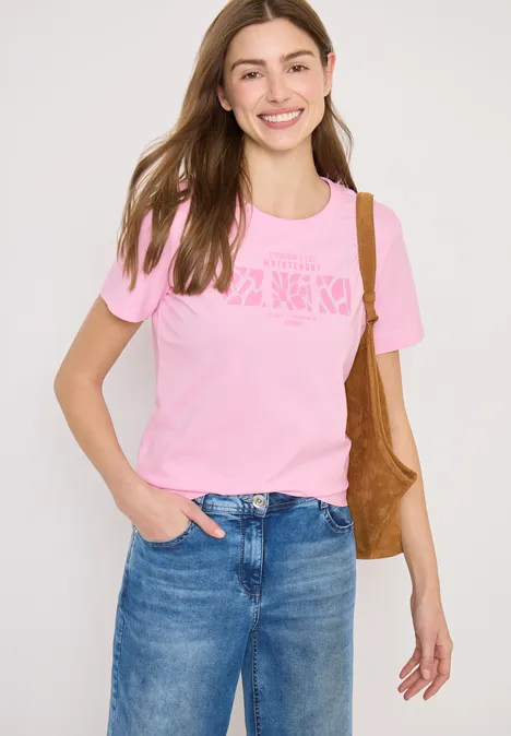 T-shirt basique avec imprimé sur le devant light blush rose T-shirt basique avec imprimé sur le devant light blush rose