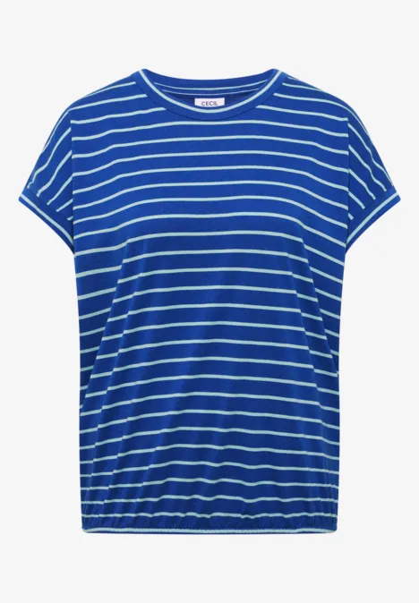 T-Shirt mit Rundhals und Streifen surf blue T-Shirt mit Rundhals und Streifen surf blue