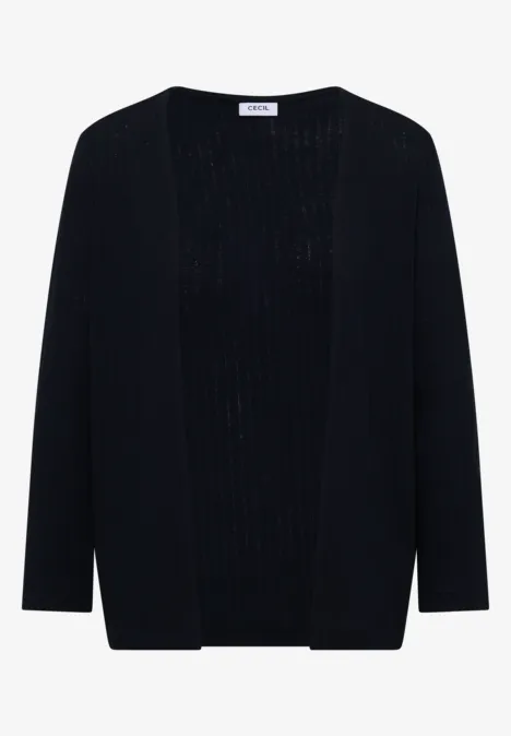 Vest met 3/4 mouwen in een gebreide look universal blue