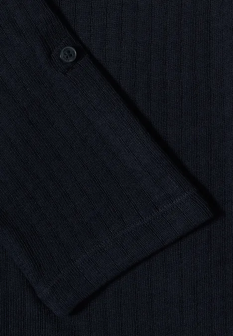 Veste à manches 3/4 en tricot universal blue