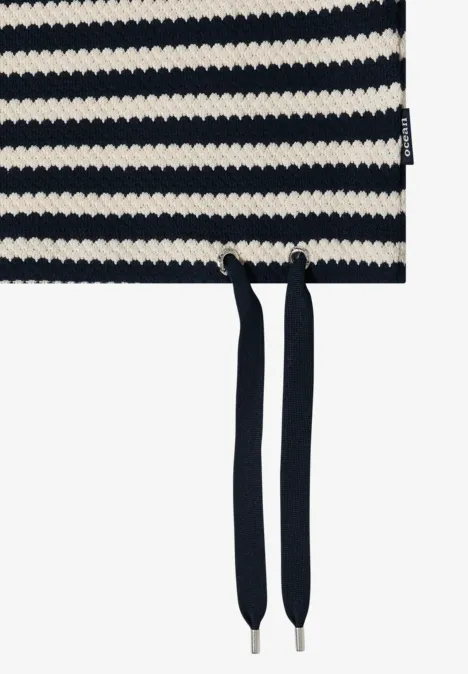 T-shirt à col rond en look ajouré universal blue T-shirt à col rond en look ajouré universal blue