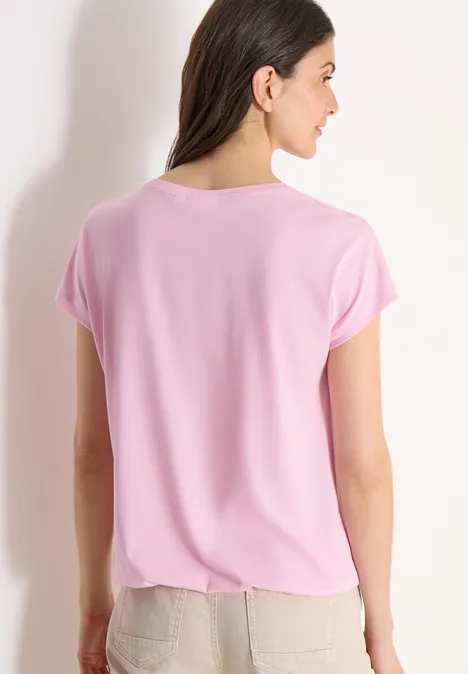 T-shirt avec col en V et détail en dentelle light blush rose T-shirt avec col en V et détail en dentelle light blush rose