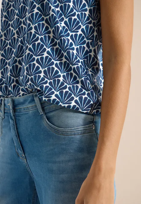 T-shirt à manches courtes avec détail en dentelle universal blue