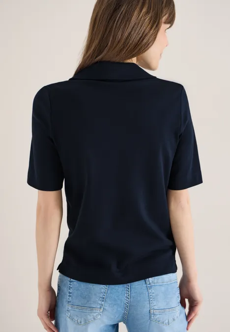 Polo à manches courtes en couleur unie universal blue