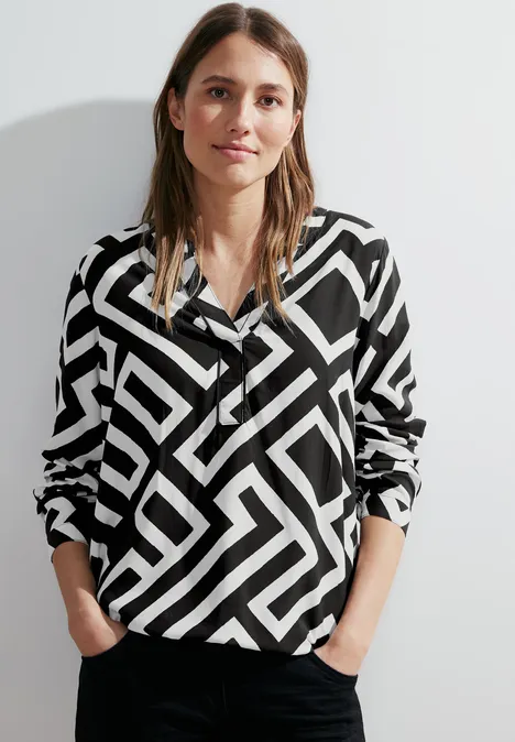 Blouse met print Black