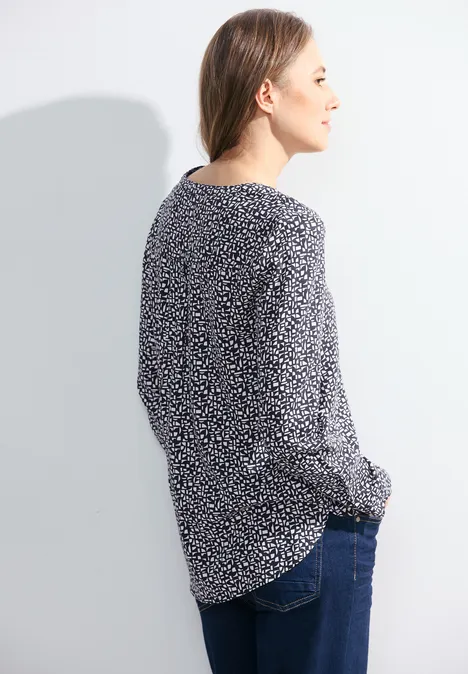 Chemisier à motif minimaliste universal blue
