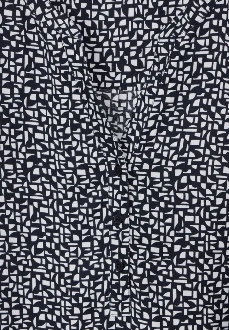 Chemisier à motif minimaliste universal blue