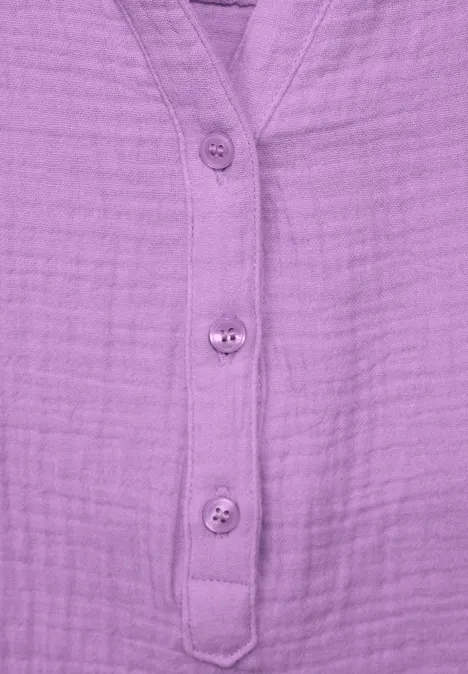 Musselin Bluse sporty lilac