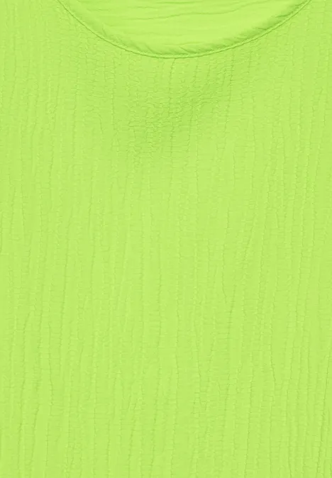 Crepe Knoten Bluse soft lime