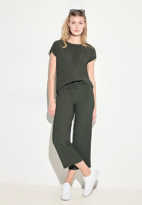 Struktur Blusenshirt cool khaki