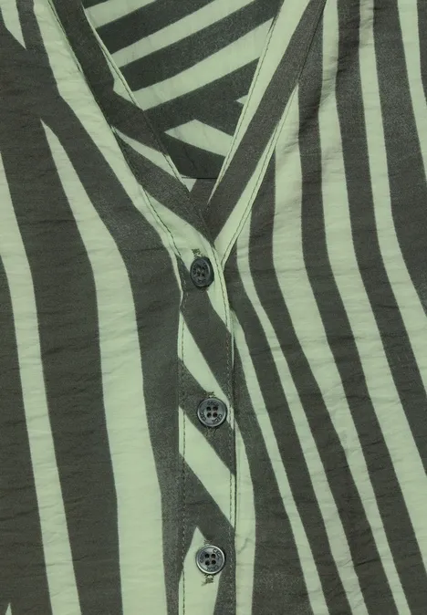 Bluse mit Streifen cool khaki