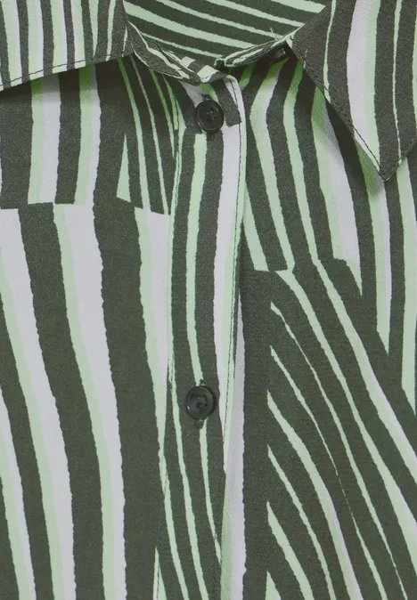 Gestreifte Bluse cool khaki