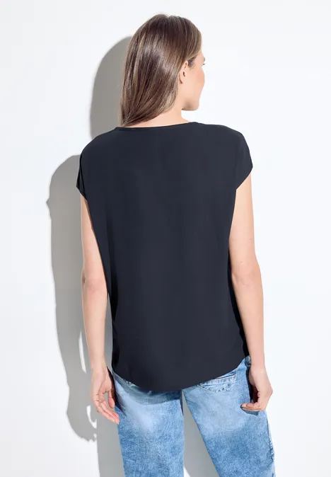 Viskose Bluse universal blue