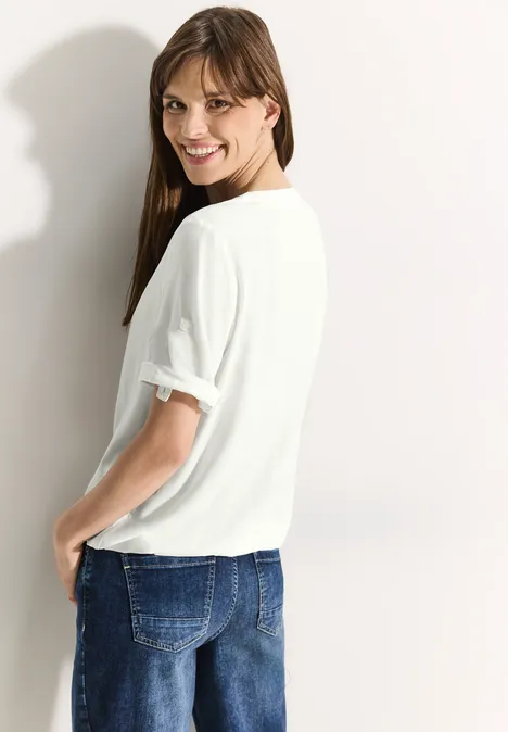 Viskose Bluse vanilla white