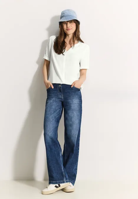Viskose Bluse vanilla white