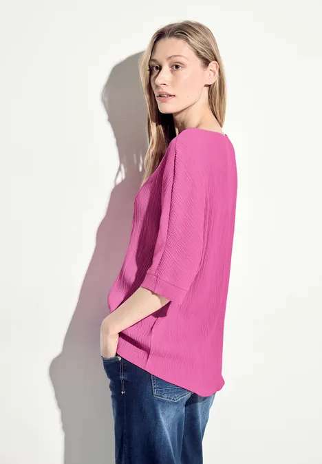 Struktur Bluse bloomy pink