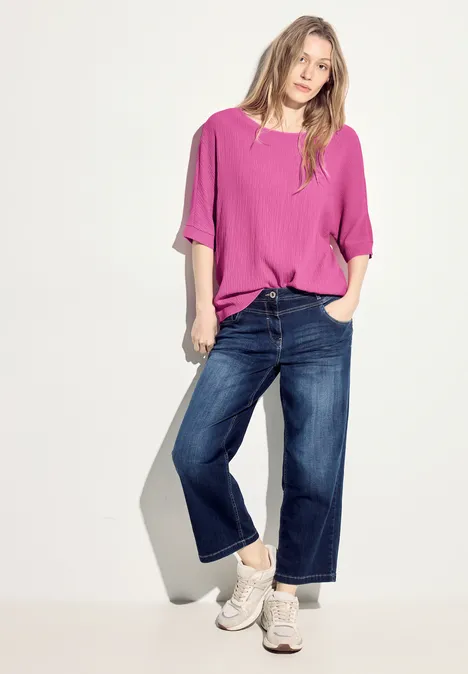 Struktur Bluse bloomy pink