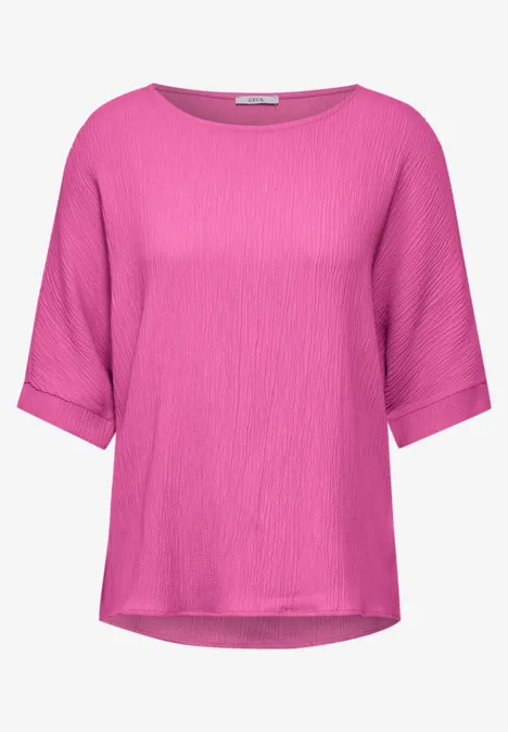 Struktur Bluse bloomy pink