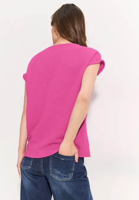 Musselin Bluse bloomy pink